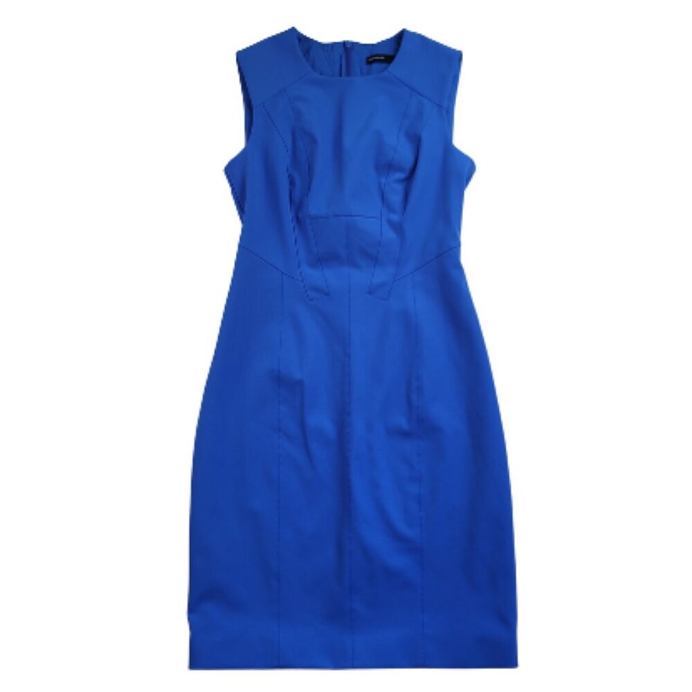 Karen Millen Royal Blue Sheath Sleeveless Midi Dress